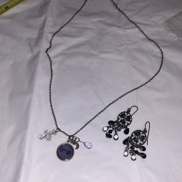 3/$15 necklace Dream K & boho bling earrings - Picture 1 of 6